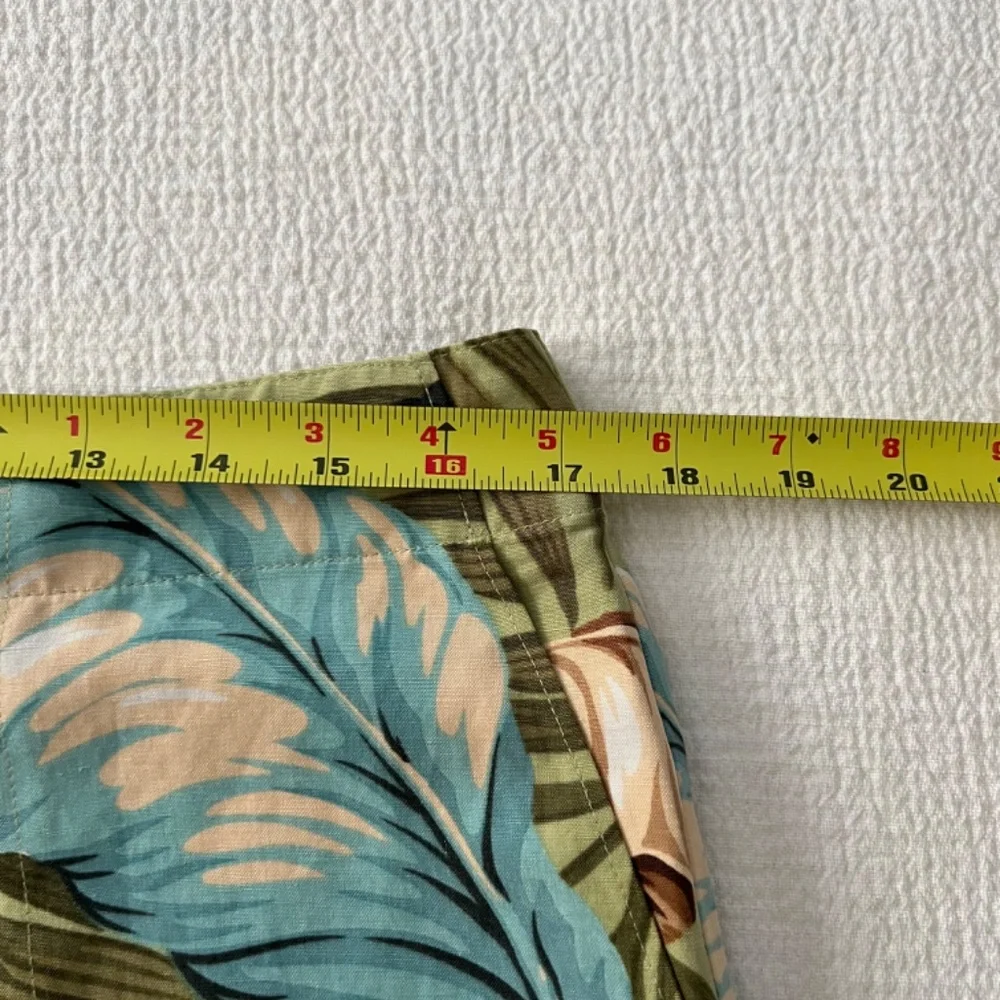 Tommy Bahama NWOT Women Silk Linen Tropical Trio Of Palms Palazzo Pants Size 10 - Picture 6 of 12